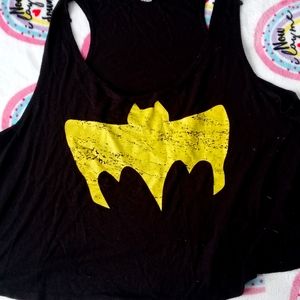 Batman Black Crop Top